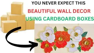 Home Decoration idea | Expensive wall Decor with waste cardboard boxes | best out of waste craft