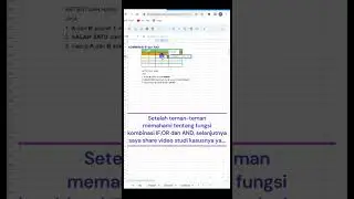 Google sheets |Spreadsheets IF kombinasi AND