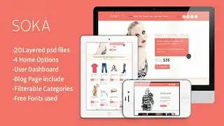 SOKA - PSD Templates Fashion Online Shop | Themeforest Website Templates and Themes