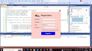 Registration Form Using VB.Net and SQL Database with Source Code