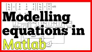 Modelling differential equations in simulink matlab