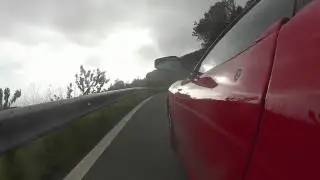 Ferrari F430 on the mountain road