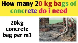 How many 20 kg bags of concrete do i need | concrete