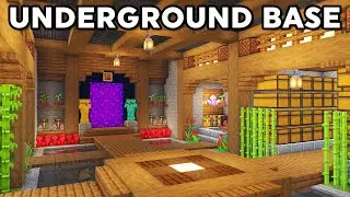 Minecraft Secret Underground Base Tutorial [How to Build]