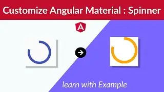 angular material mat spinner custom style | Angular Material mat progress spinner