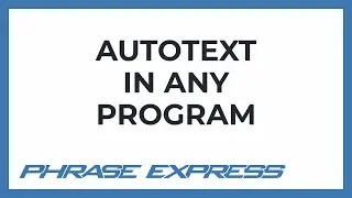 Autotext in any program on Windows and Mac