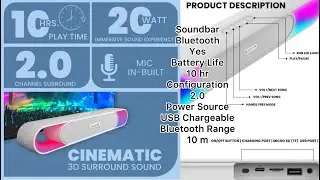 Experience Audio 🔊 Paradise with Cellecor BEATZ 3D Surround Soundbar! 🎶🌟"