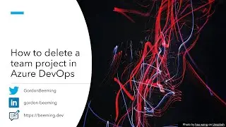 How to delete a team project in Azure DevOps