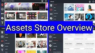 Kinemaster Assets Store Overview | Kinemaster Asset store problem solved | asset store download