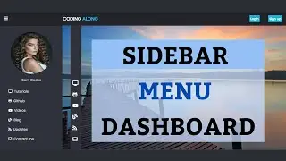 Sidebar Menu Dashboard - Side Navigation Bar - Only Using CSS and HTML No Javascript