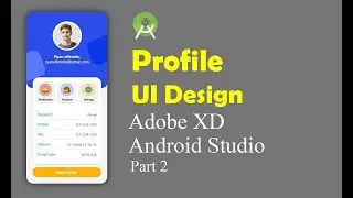 ✅ Xd Android studio profile   Part 2   Profile Android studio Material 🔥