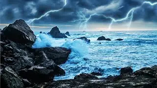 Giant Ocean Waves + Thunder = Best Sleep Ever!