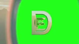 A to Z alphabets in green screen