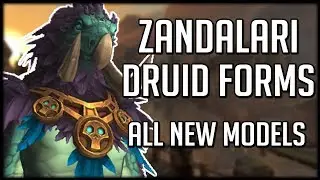 NEW ZANDALARI TROLL DRUID FORMS! Amazing Moonkin Model! | WoW Battle for Azeroth