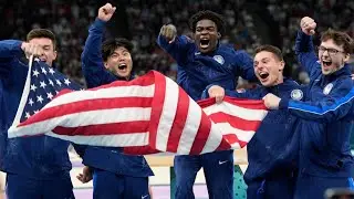 Watch US mens gymnastics team win bronze at Paris Olympics