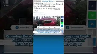 Kronologi Kecelakaan Selebgram Lampung Regita Cisillia Meninggal Usai Terobos Perlintasan Kereta Api