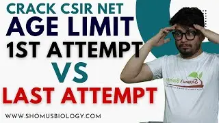 CSIR NET life science age limit | Qualify csir net in first attempt or last attempt?