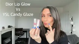 Dior Lip Glow Vs YSL Candy Glaze (with live swatches)