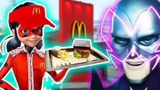 LADYBUG ISN´T more a SUPERHERO! 🍔 Now SHE WORKS at McDonald´s! 😱