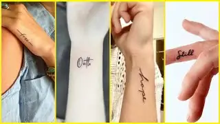 Inspirational & Meaningful Word Tattoos For Girls Hand | Hand Tattoos For Ladies | WFS