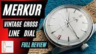 Merkur vintage 70’s Classic Cross Line Dial mechanical watch. Full Review. Incredible Value!