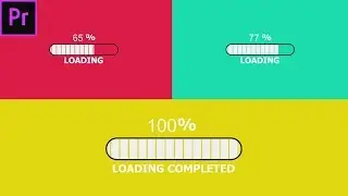 How to create an Animated Loading Bar & Percentage Counter in Adobe Premiere Pro (tutorial)