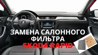 Замена салонного фильтра Skoda Rapid. Дополнительный фильтр с корпусом под жабо