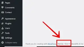 Display MySQL Version in WordPress Dashboard