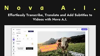Automatically Transcribe and Translate Videos with Nova A.I. 🌮 AppSumo LTD