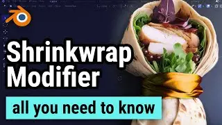 Shrinkwrap Modifier - Blender Tutorial for Beginners - Basics