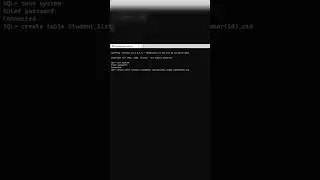 Table creation in sql, Create,insert ,select  commands in sql