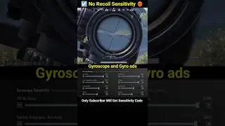 😱 BGMI Scope Setting 2x 3x 4x 6x 8x | New Best Sensitivity Settings | No Recoil #shorts #bgmi #viral