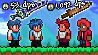 Terraria 2v2 Race, But Weapons Deal Random Damage..