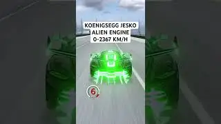 Koenigsegg Jesko Alien Engine [0-2367 KM/H] #simracing #bugatti #dragrace #dragster #koenigsegg