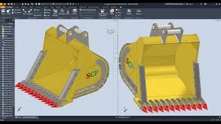 Autodesk Inventor Create Excavator Bucket  Parts and Assembly  Exercise 49