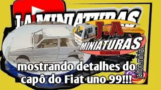 como fazer o capô do Fiat uno 99.....@j.aminiaturas