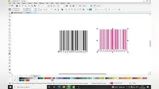 how to change barcode color in coreldraw 2021 | कॉरेल्ड्रा में बारकोड का color कैसे बदले । Method 2