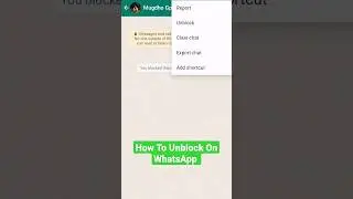 BEST Way To Unblock On WhatsApp! #whatsapp