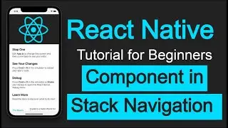 React Native tutorial #41 Button and component in Stack Navigation | React Navigation v6