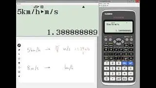 Classwiz How-To: Velocity Conversion