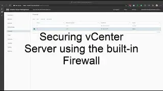 Use vCenter Server firewall to protect vCenter against vCenter Server critical security bug CVE-2021