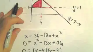 Area of a Region Bounded by 3 Curves (Calculus)