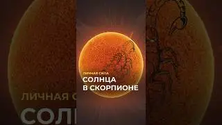 Личная сила Солнца в Скорпионе.