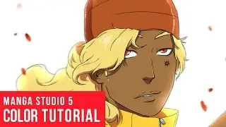 How To Color Anime In Manga Studio 5 [Real Time]