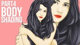 4/5 Vector Portraits Photoshop Tutorial Body Shading