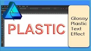 Glossy Plastic Text Effect in Affinity Designer