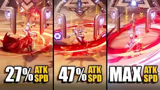 Arlecchino MAX ATTACK SPEED Showcase And  Comparisons | Genshin Impact