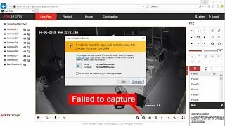 Fix hikvision fail to capture and manual recording on IE