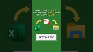 Botón para exportar pdf en Excel #excelavanzado #macroexcel