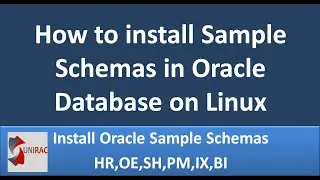 How to install HR Schema in Oracle Database || Install Oracle Database Schemas || Sample Database